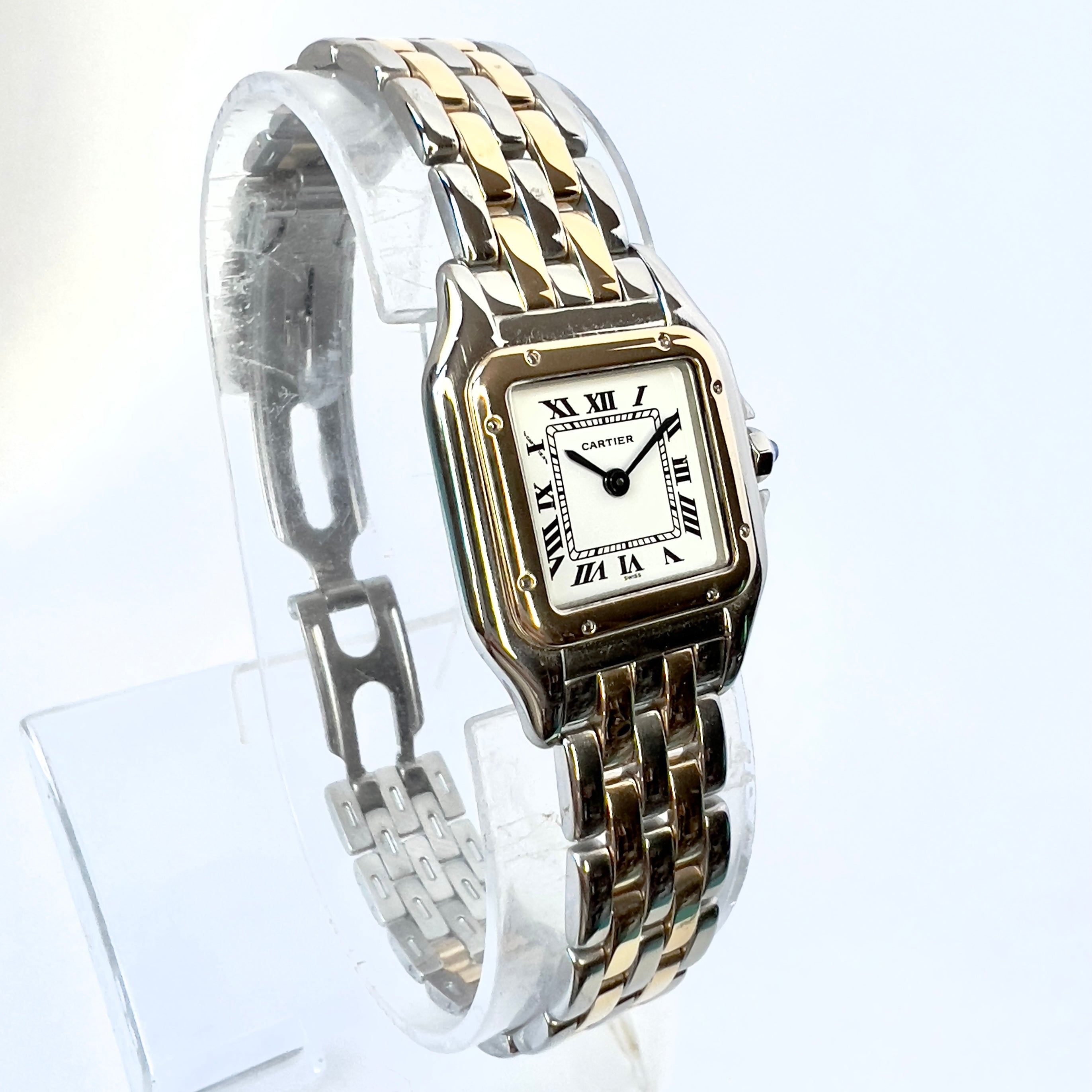 CARTIER PANTHERE 23mm Quartz 2 Row Gold Watch NATILUXIA