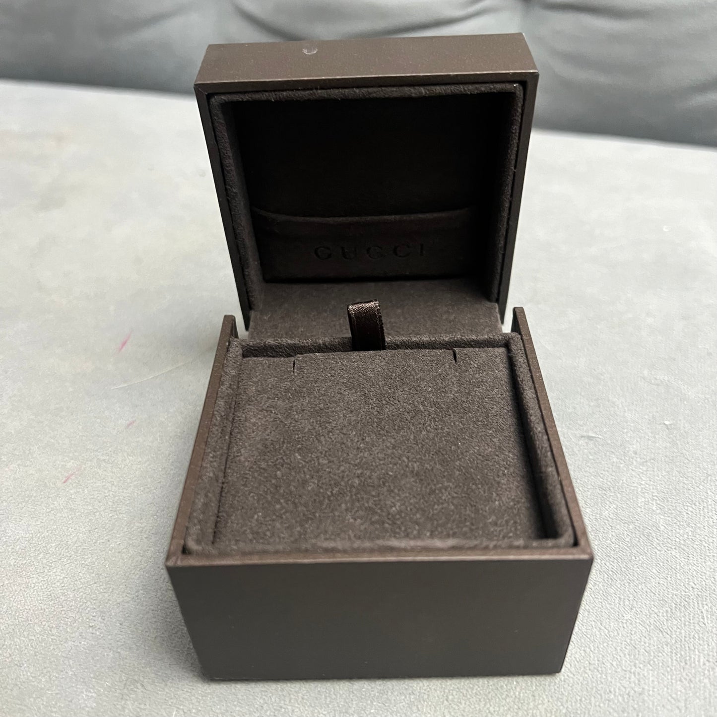 GUCCI Earrings/Cufflinks Box + Outer Box 3.25x3.10x2.60 inches