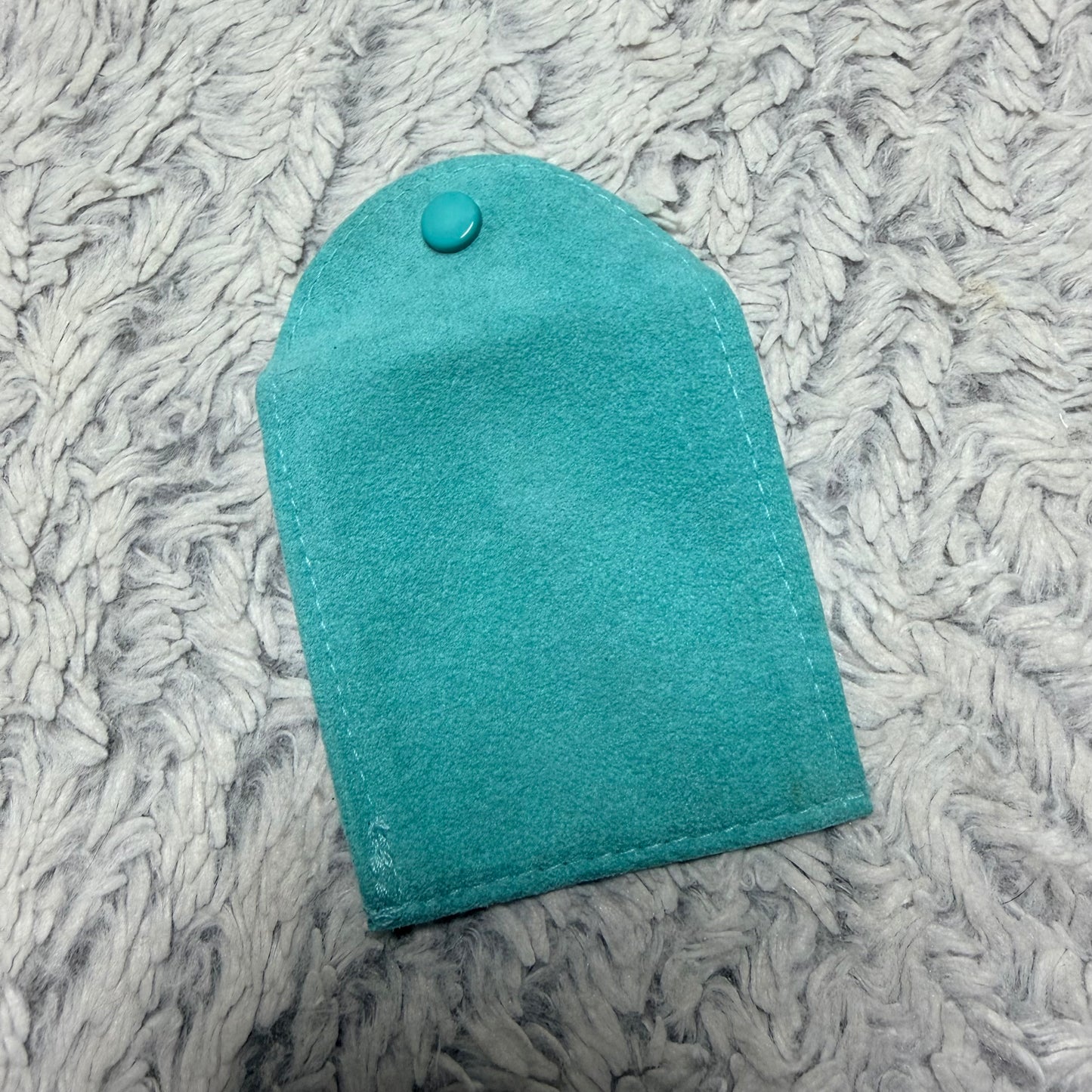 TIFFANY & CO. Jewerly Pouch 2.75x2.60” + Box 3.05x3.05x1.40” + Original Ribbon