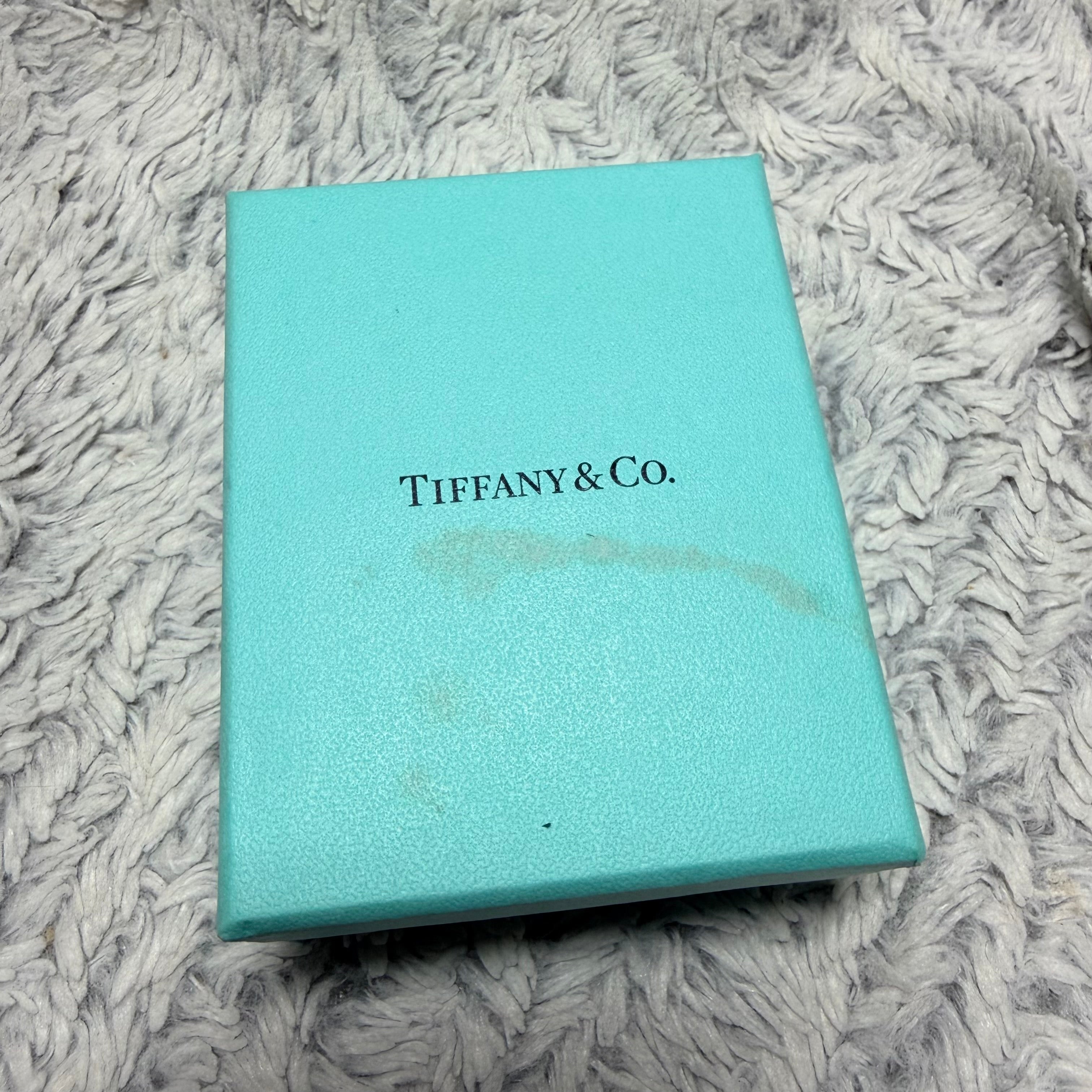 TIFFANY & CO. Brown Jewerly Pouch 3.70x2.60” + Box 3.90x3.05x1.45