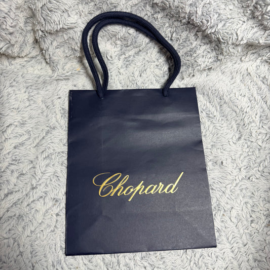 CHOPARD Blue Matte Shopping Bag 9.30x7.90x3.90 inches
