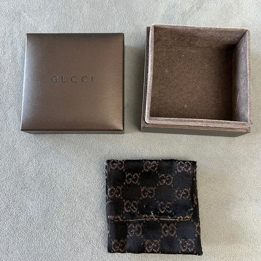 GUCCI Jewerly Box 2.80x2.80x1.80 inches + Pouch