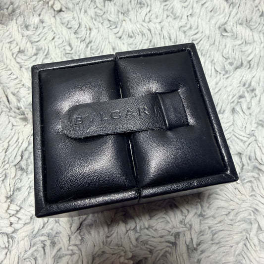 BULGARI Black Ring/Cufflinks Box 2.75x2.35x2.10 inches