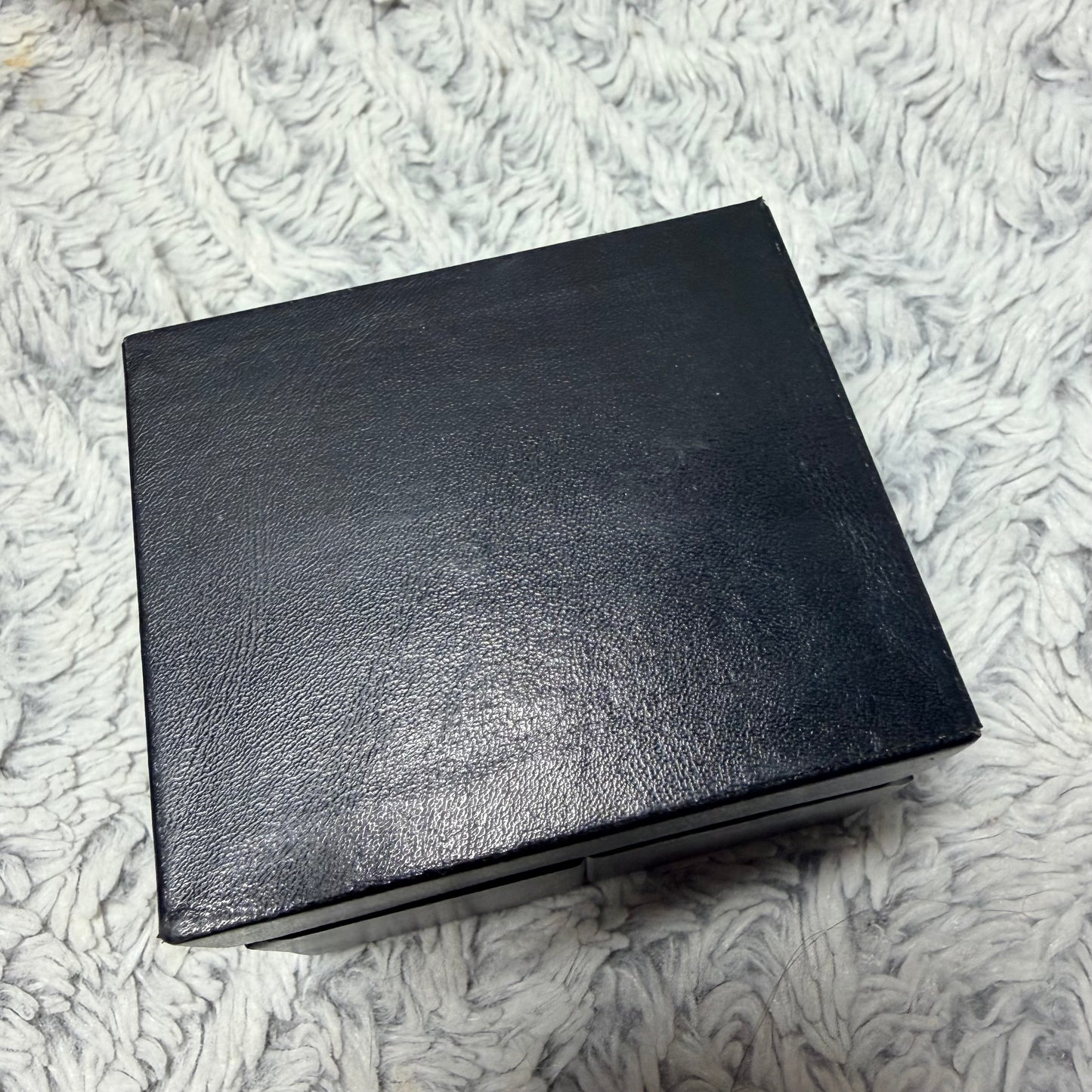 BULGARI Black Ring/Cufflinks Box 2.75x2.35x2.10 inches