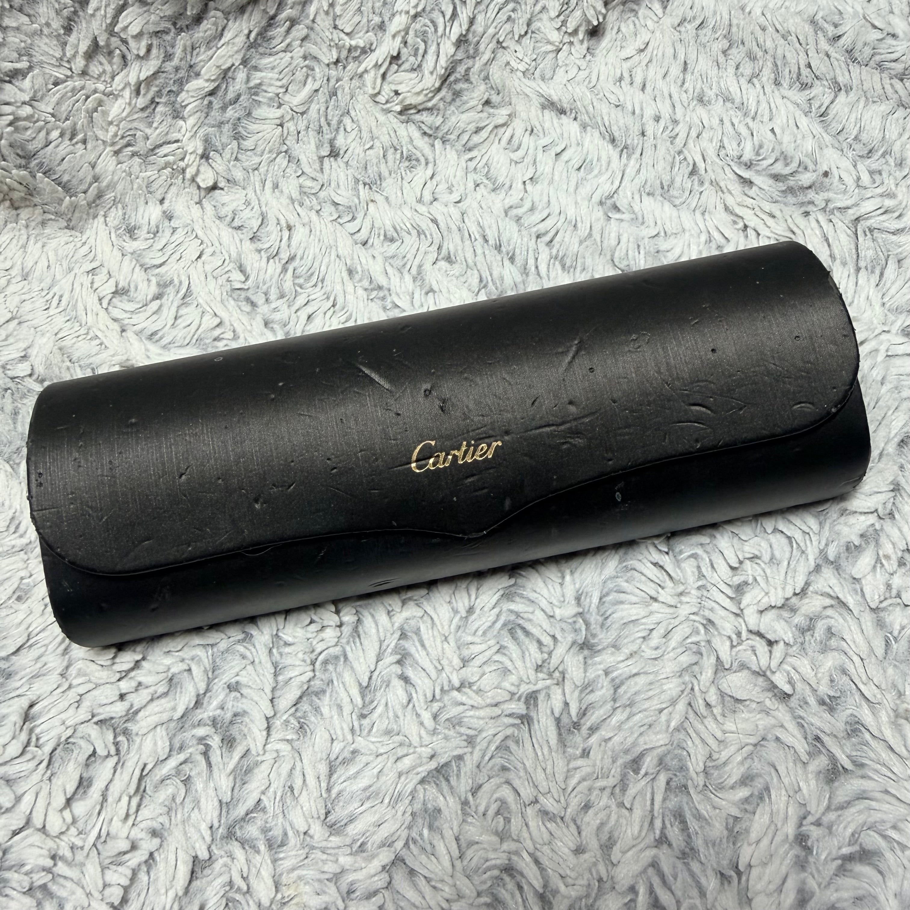 CARTIER Black Glasses/Sunglasses Case 6.5x2.10x1.40 inches | NATILUXIA