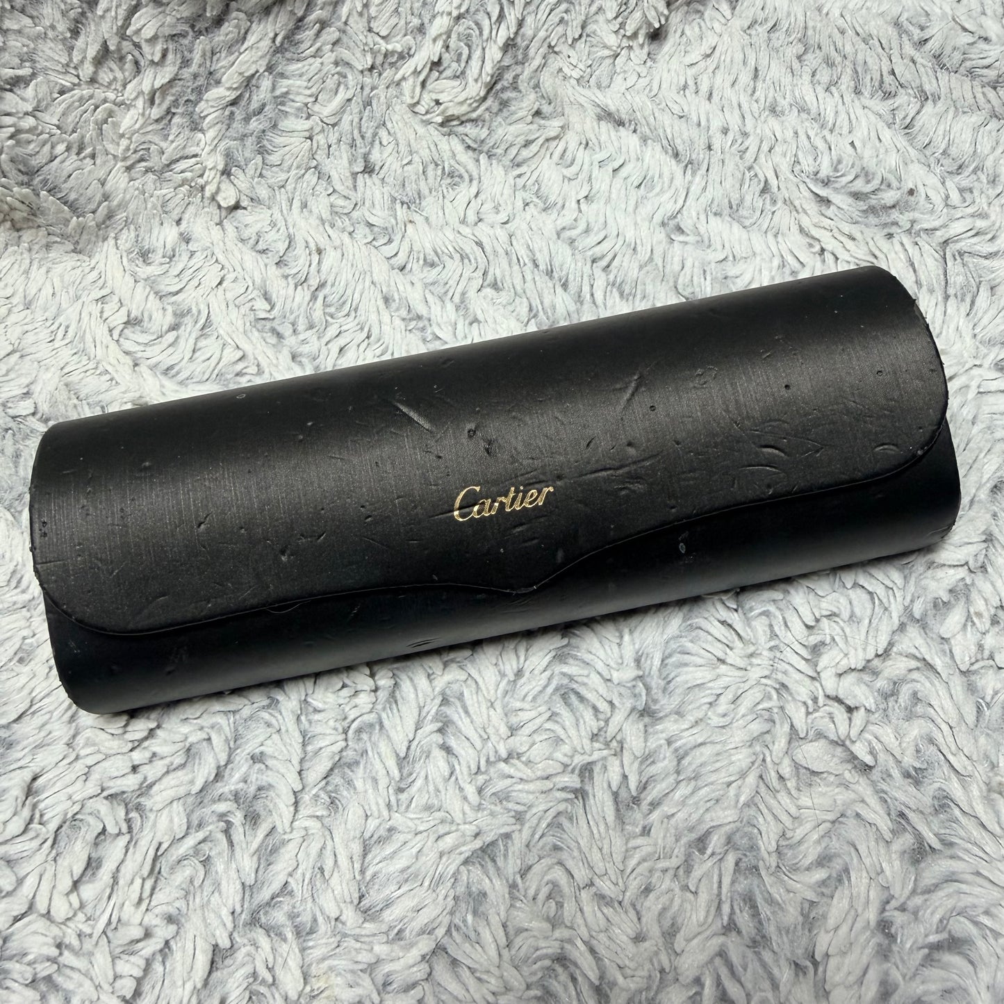 CARTIER Black Glasses/Sunglasses Case 6.5x2.10x1.40 inches