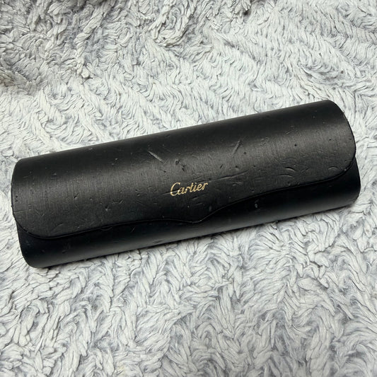 CARTIER Black Glasses/Sunglasses Case 6.5x2.10x1.40 inches