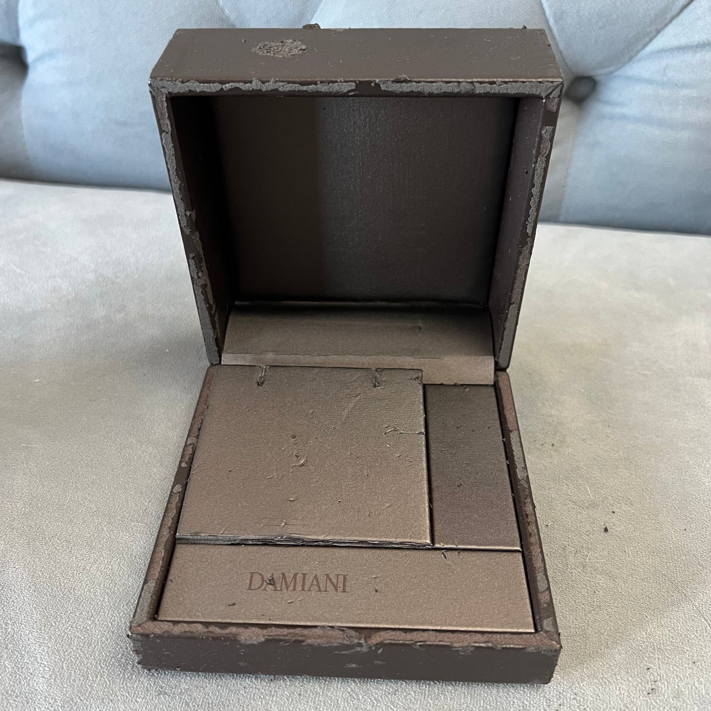 DAMIANI Earrings/Necklace Box + Outer Box 5.10x5x2.80 inches