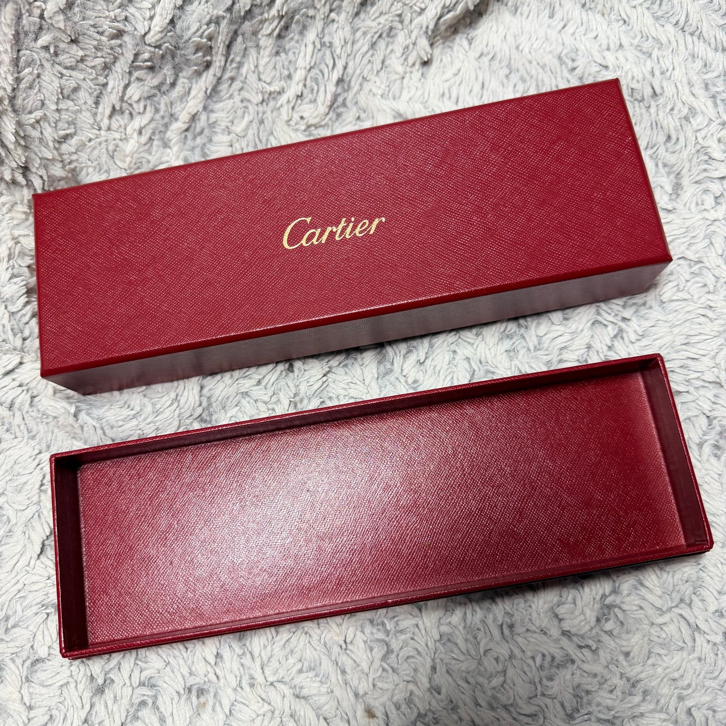 CARTIER Bracelet Box + Outer Box 9.40x3x2 inches