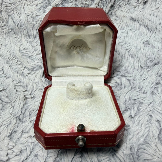 Vintage CARTIER Ring Box 2.30x2.30x2.10 inches