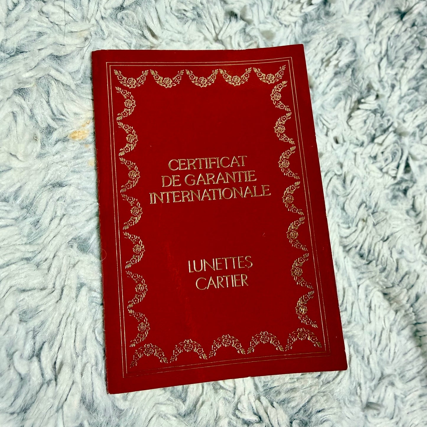 Vintage Must De CARTIER Santos Glasses/Sunglasses Box 6.70x3.50x1.70 inches + Filled Certificate