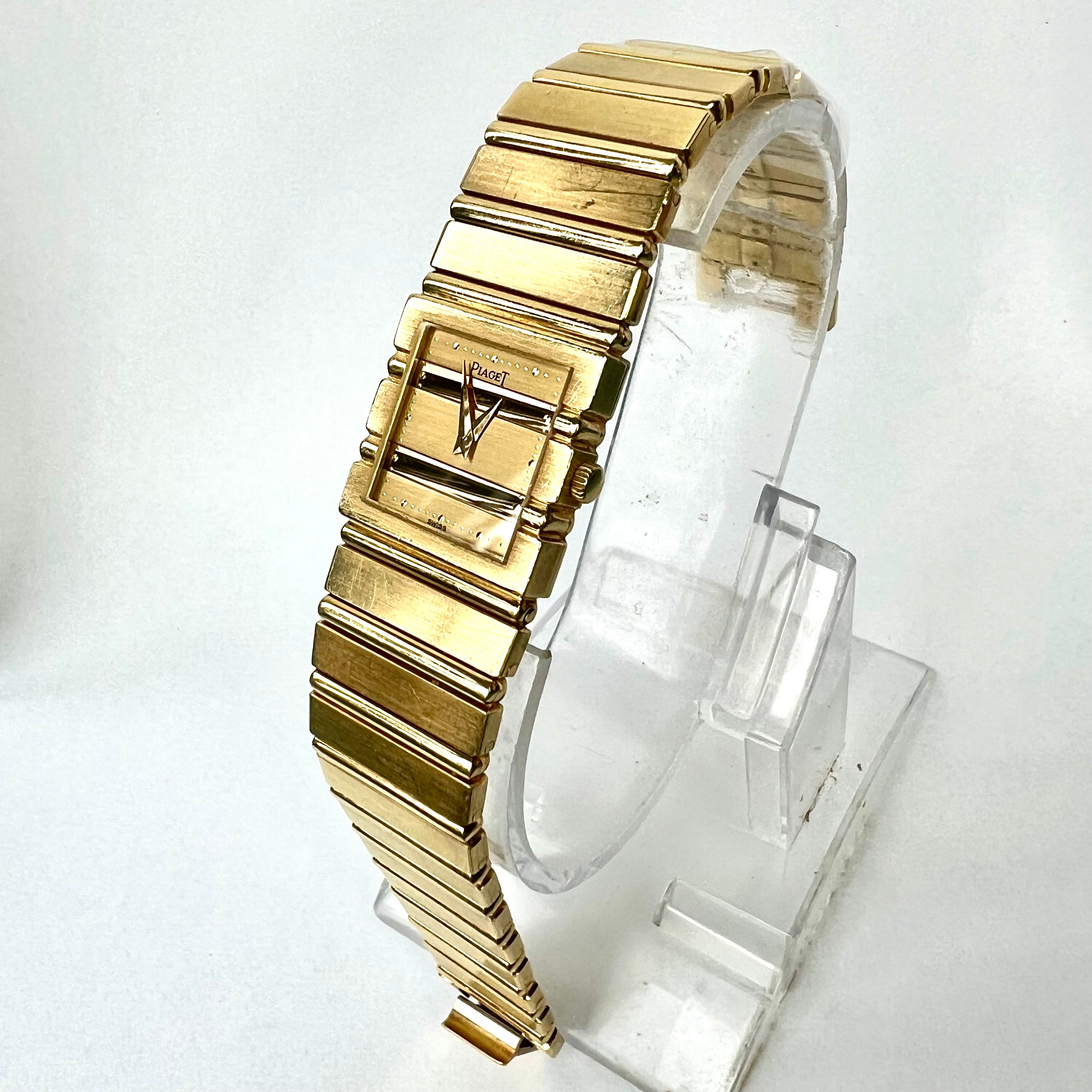 PIAGET POLO Quartz 20mm 18K Yellow Gold Watch NATILUXIA