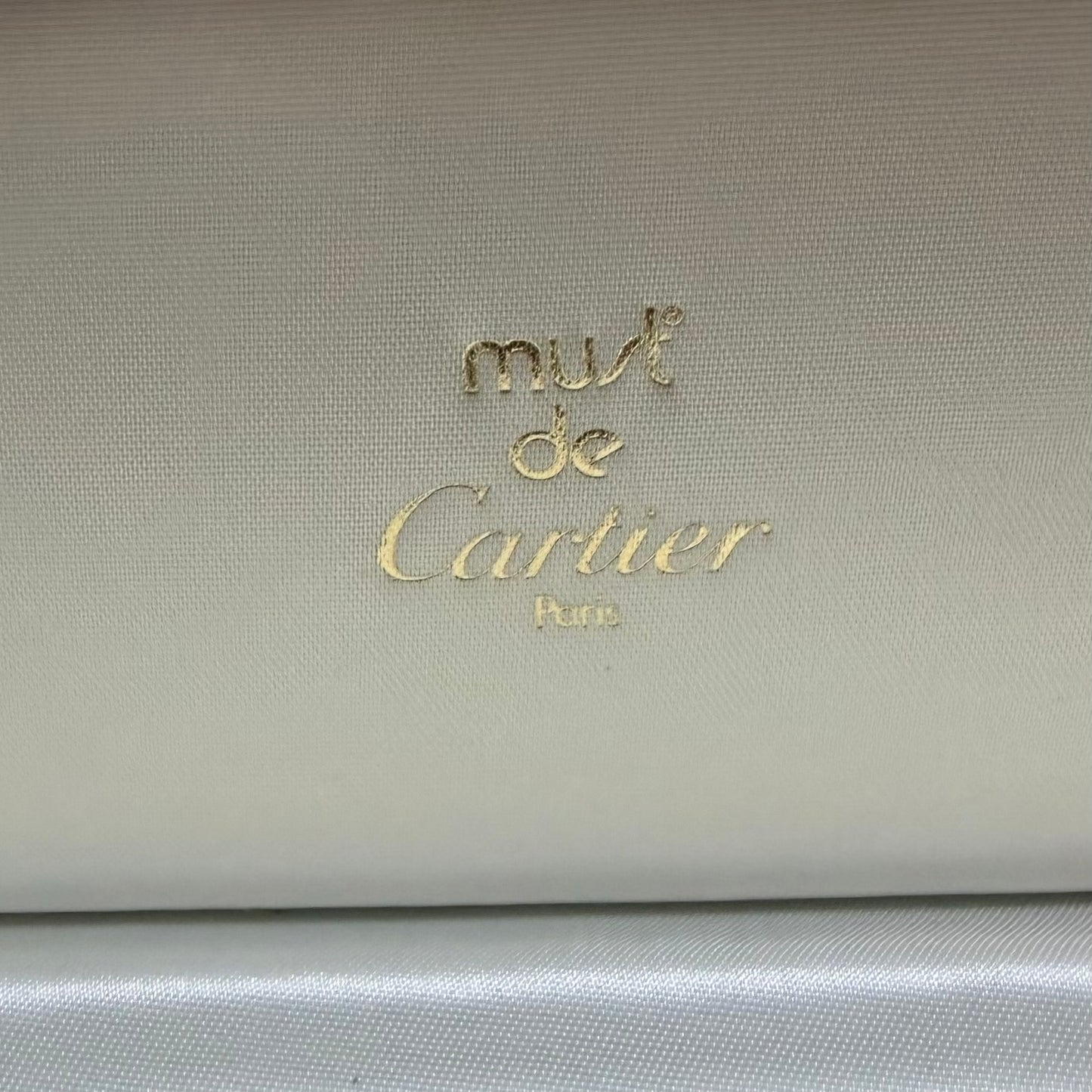 Vintage Must De CARTIER Santos Glasses/Sunglasses Box 6.70x3.50x1.70 inches + Filled Certificate