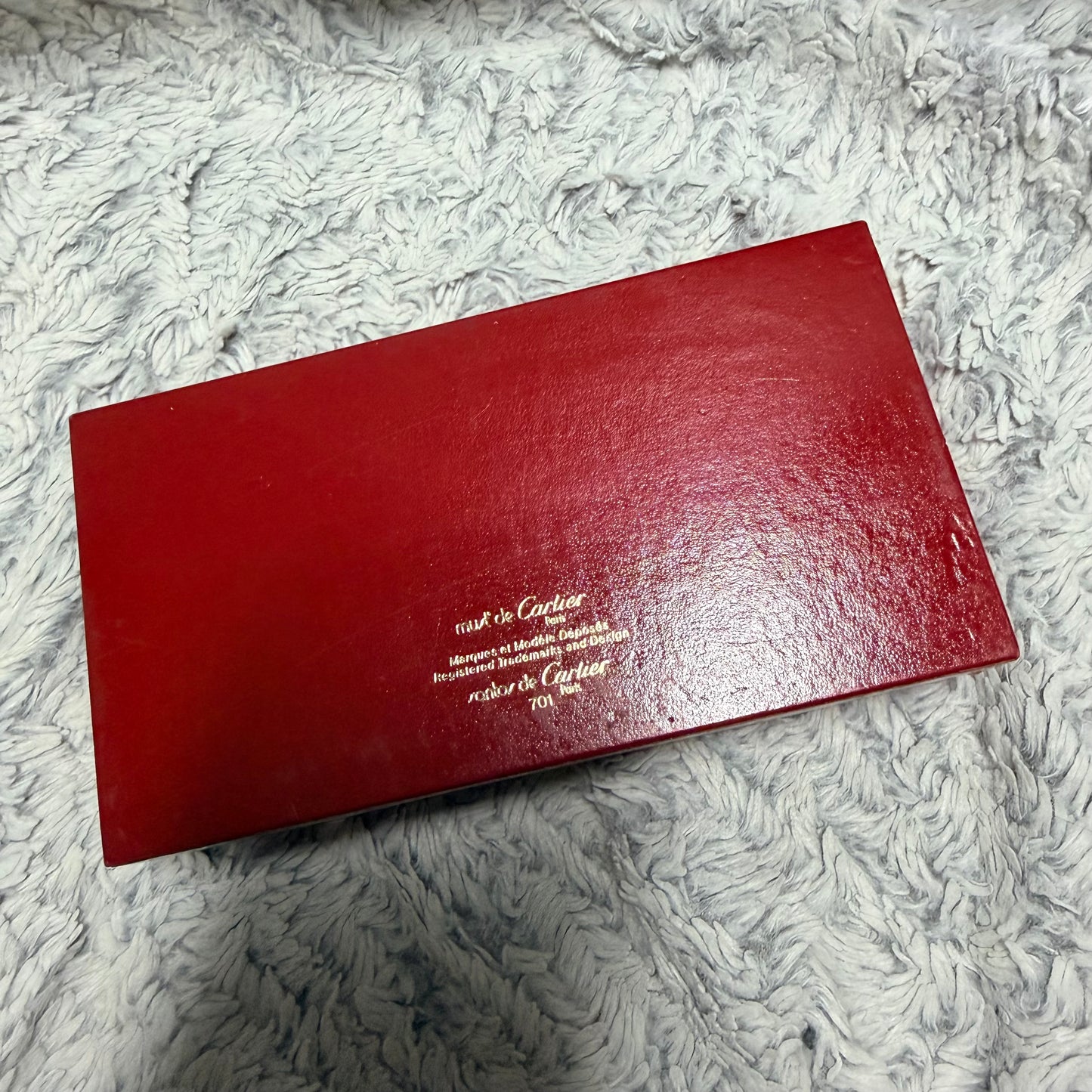 Vintage Must De CARTIER Santos Glasses/Sunglasses Box 6.70x3.50x1.70 inches + Filled Certificate