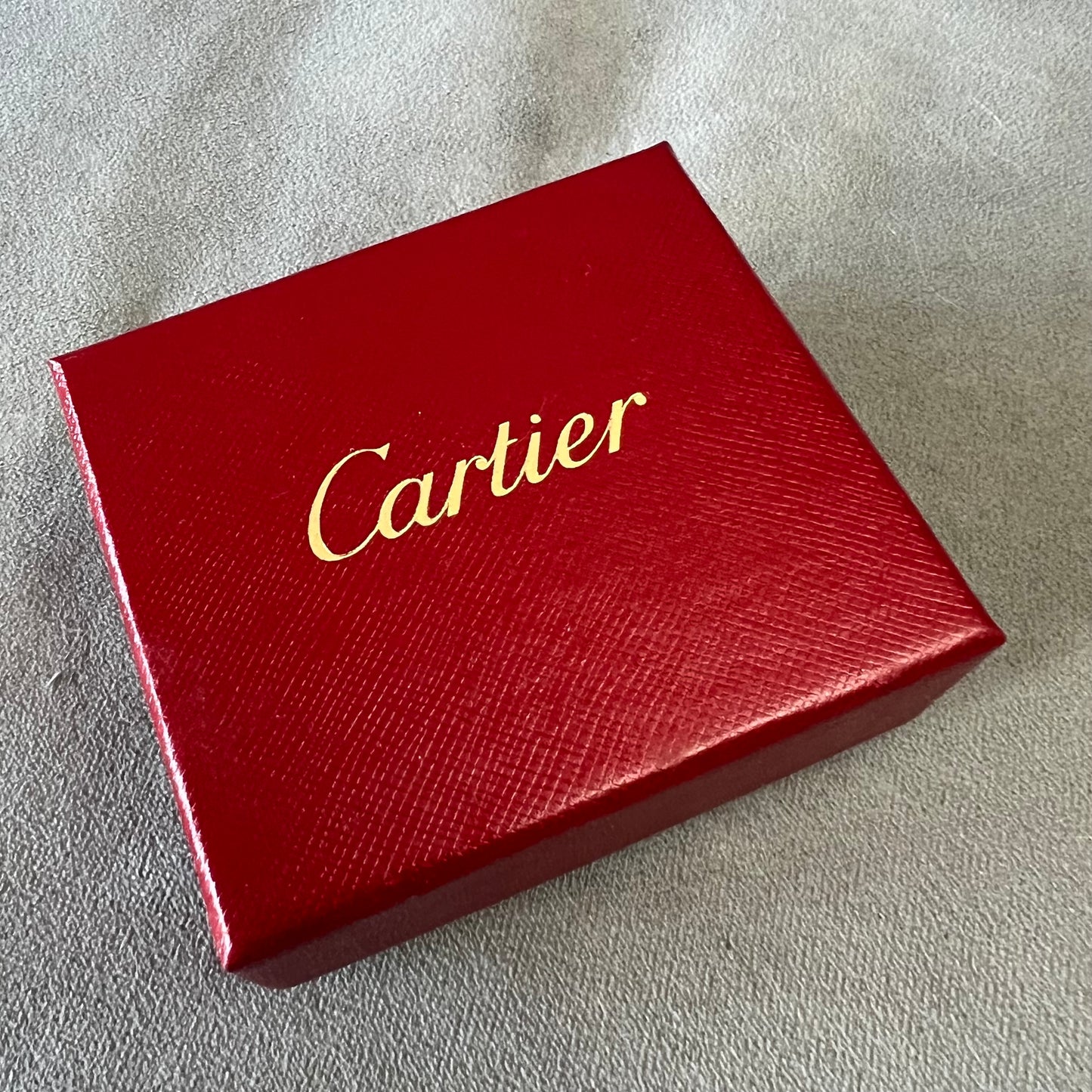 CARTIER Trinity Ring Box 3.20x2.75x1.30 inches + Filled Certificate