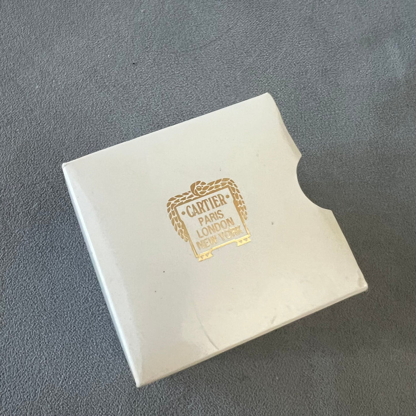 CARTIER Ring Box + Outer Box 2.5x2.5x2.10 inches