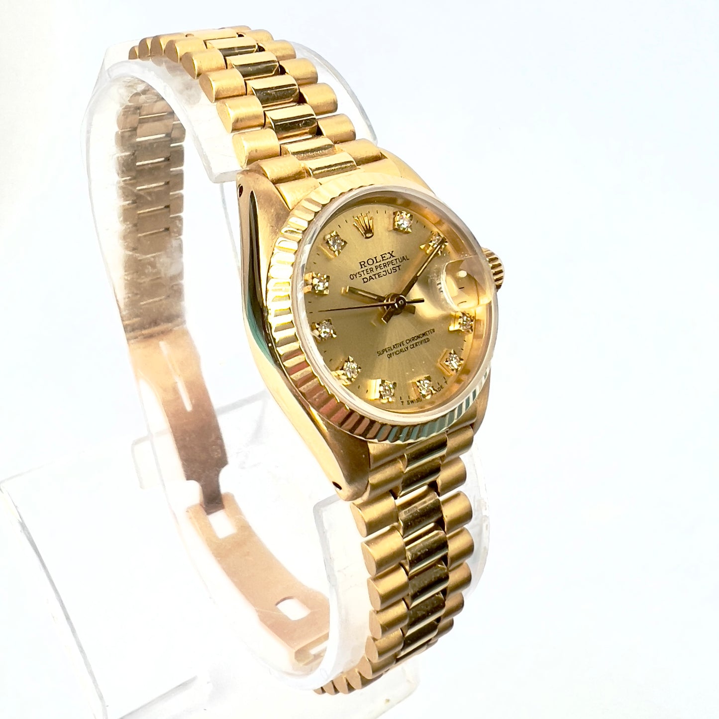 ROLEX OYSTER PERPETUAL DATEJUST Presidential 26mm 18K Yellow Gold Watch