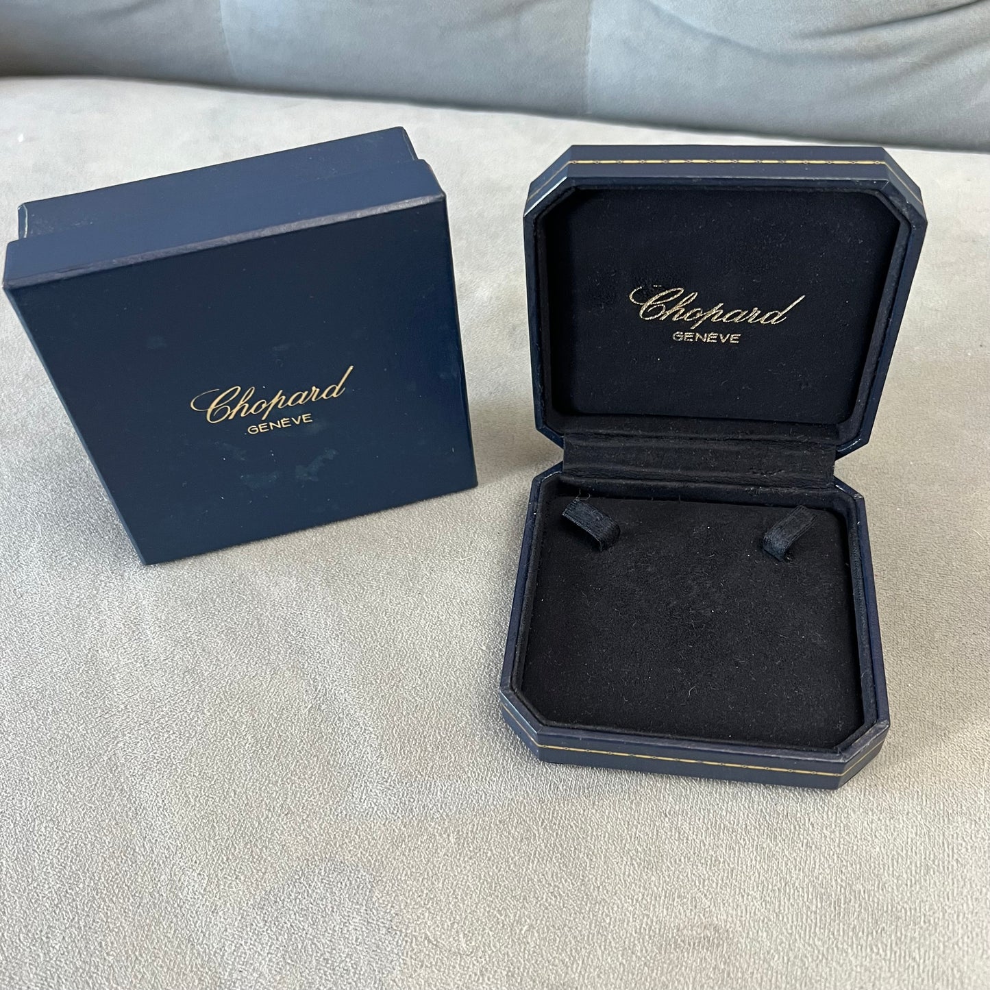 CHOPARD Jewerly Box + Outer Box 3.75x3.75x1.40 inches