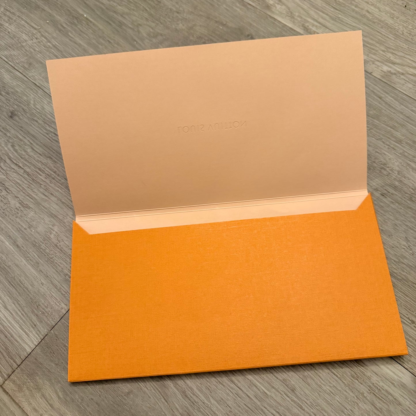 LOUIS VUITTON Goods Box 14.10x11x5.75 inches + Long Ribbon + Receipt/Authentication Holder