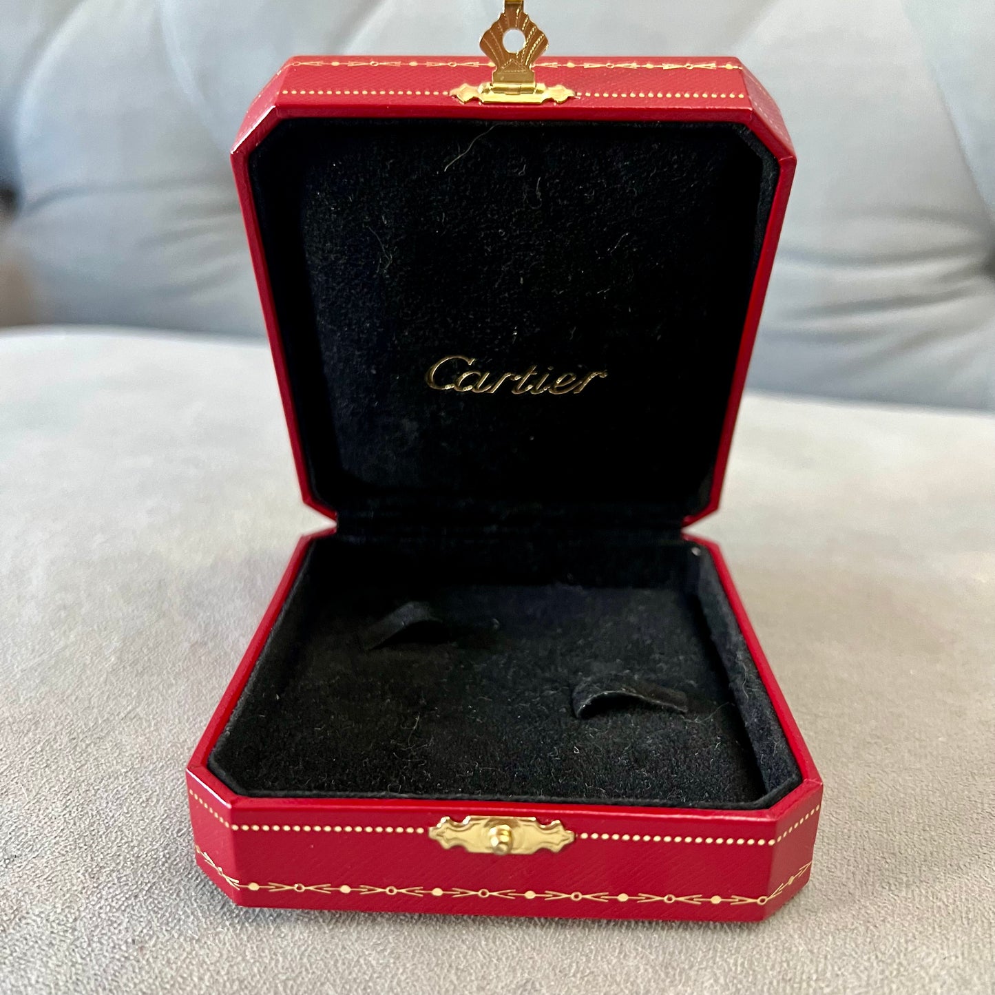 CARTIER Ring Box + Outer Box 3.90x3.5x1.5 inches