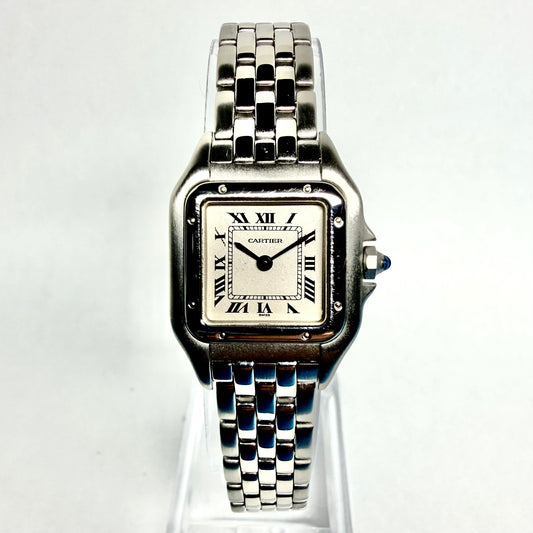 CARTIER PANTHERE Quartz 23mm Quartz Steel Watch Cream Dial