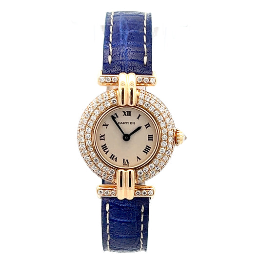 CARTIER COLISÉE Quartz 24mm 18K Yellow Gold 1.67TCW Diamond Watch