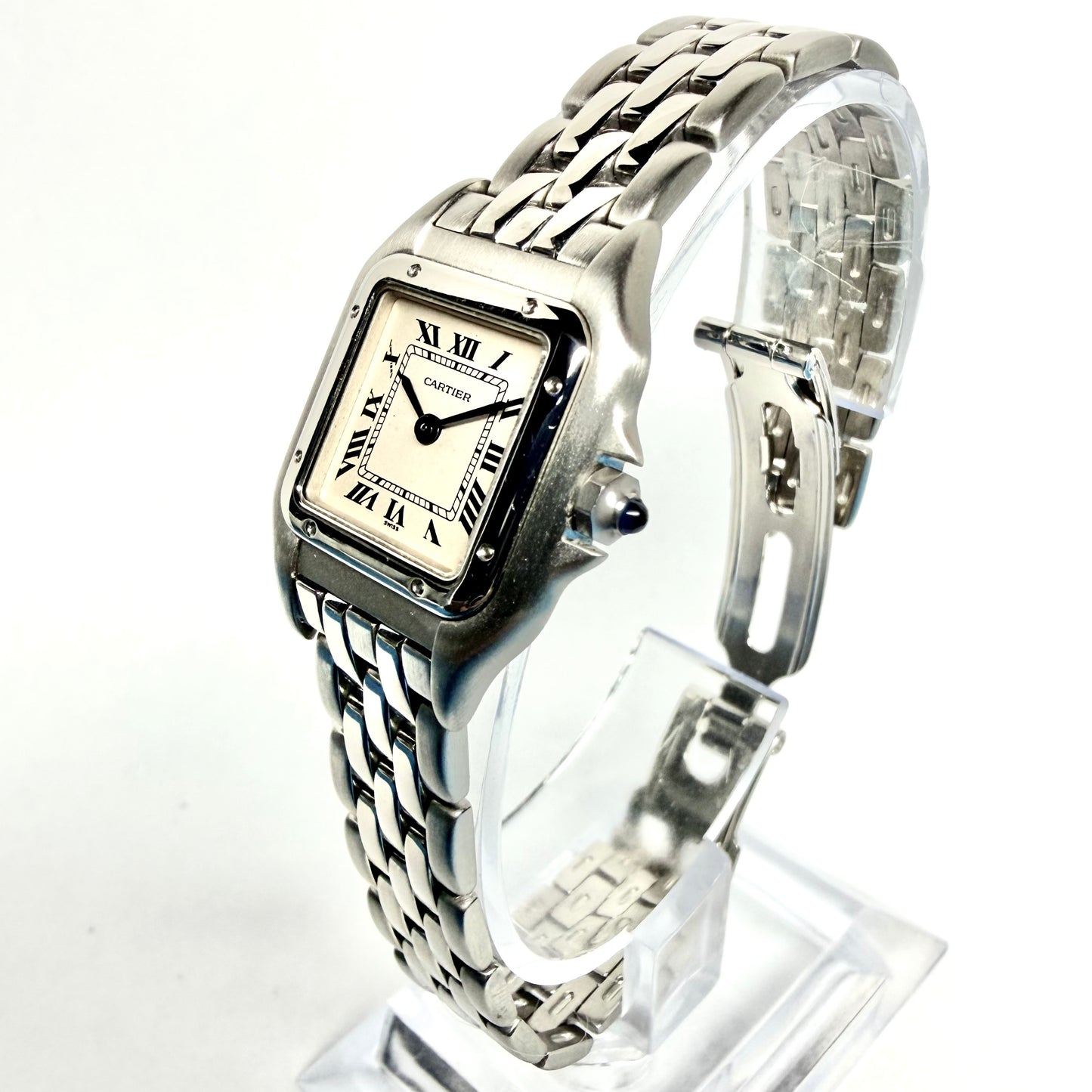 CARTIER PANTHERE Quartz 23mm Quartz Steel Watch Cream Dial