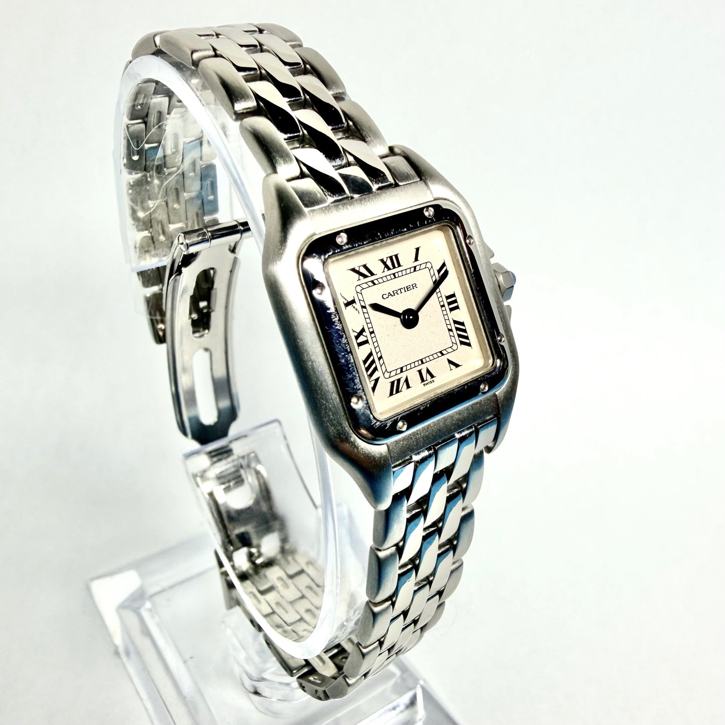 CARTIER PANTHERE Quartz 23mm Quartz Steel Watch Cream Dial