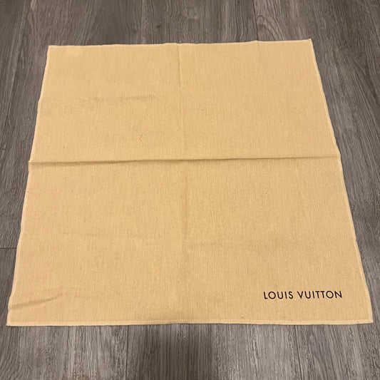 LOUIS VUITTON 100% Cotton Tan Dust Cloth Size: 16.75x16.5 inches