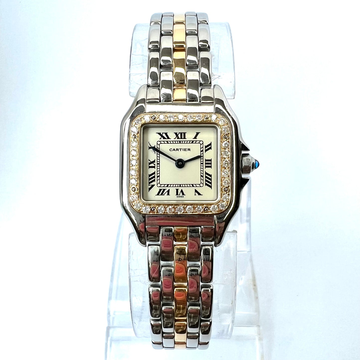 CARTIER PANTHERE Quartz 23mm 1 Row Gold 0.32TCW DIAMOND Watch