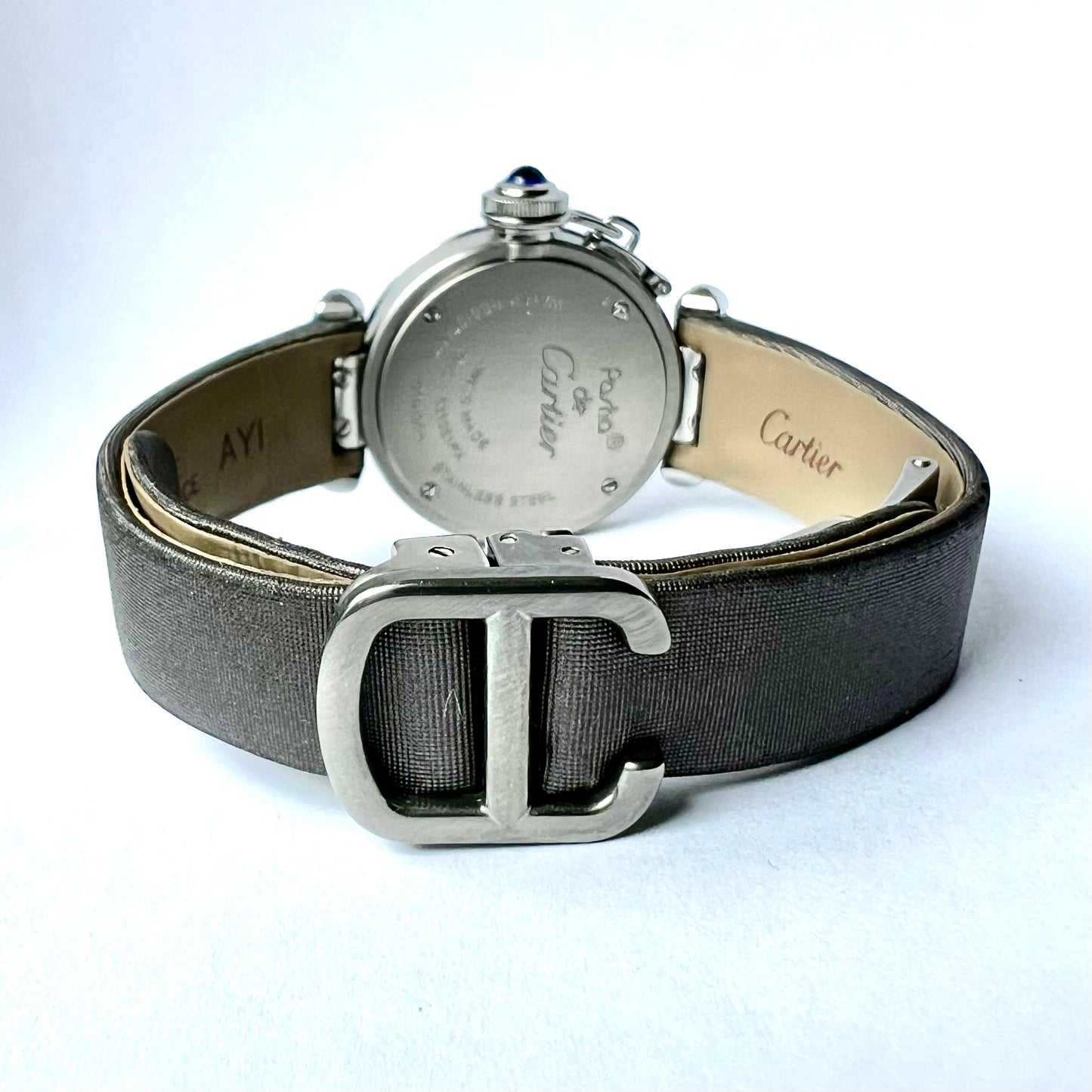 CARTIER PASHA Quartz 26mm Steel 0.89TCW DIAMOND Watch