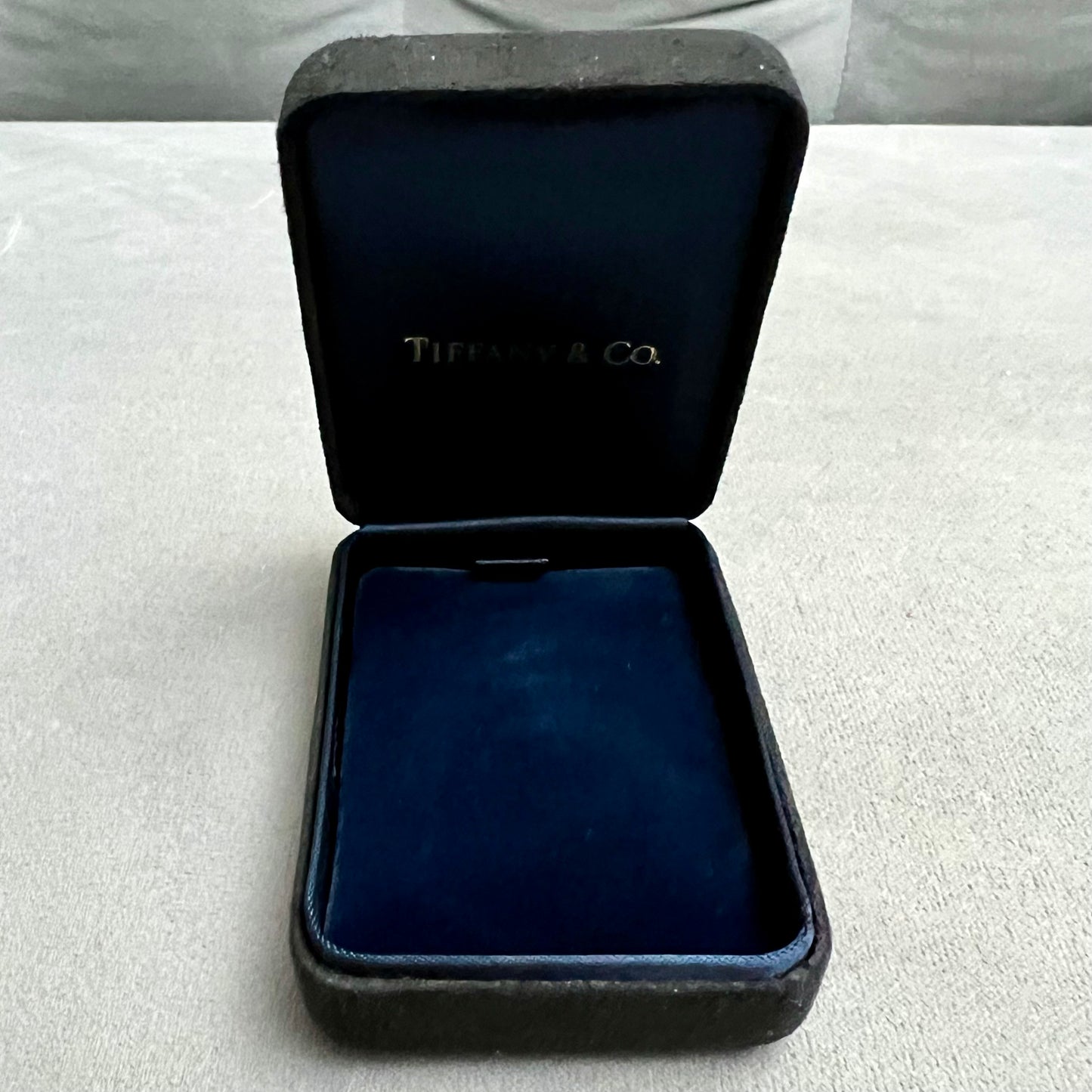 TIFFANY & Co. Black Suede Jewerly Box