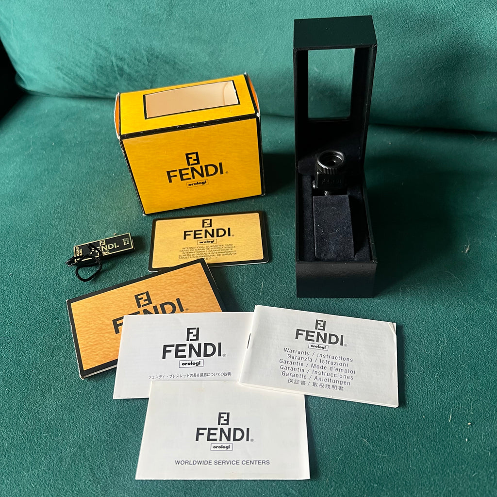 FENDI Box + Outer Box 3.75x2.80x2.10 inches + Empty Certificate +
