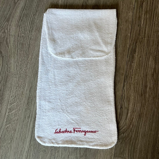 SALVATORE FERRAGAMO White 12.5x7 Dust Bag&nbsp;