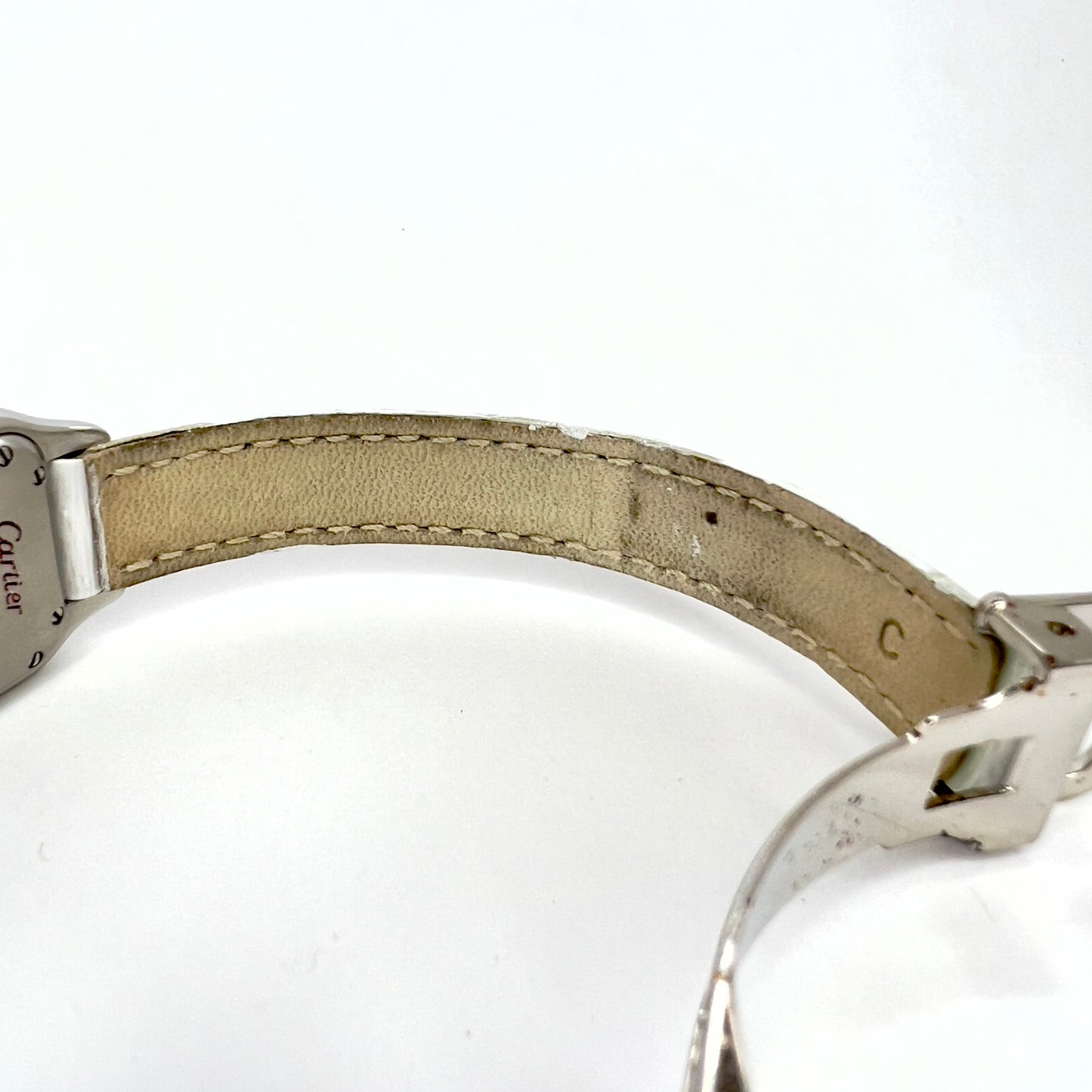 CARTIER PANTHERE 23mm Quartz 2 Tone 0.88TCW DIAMOND Watch White Dial