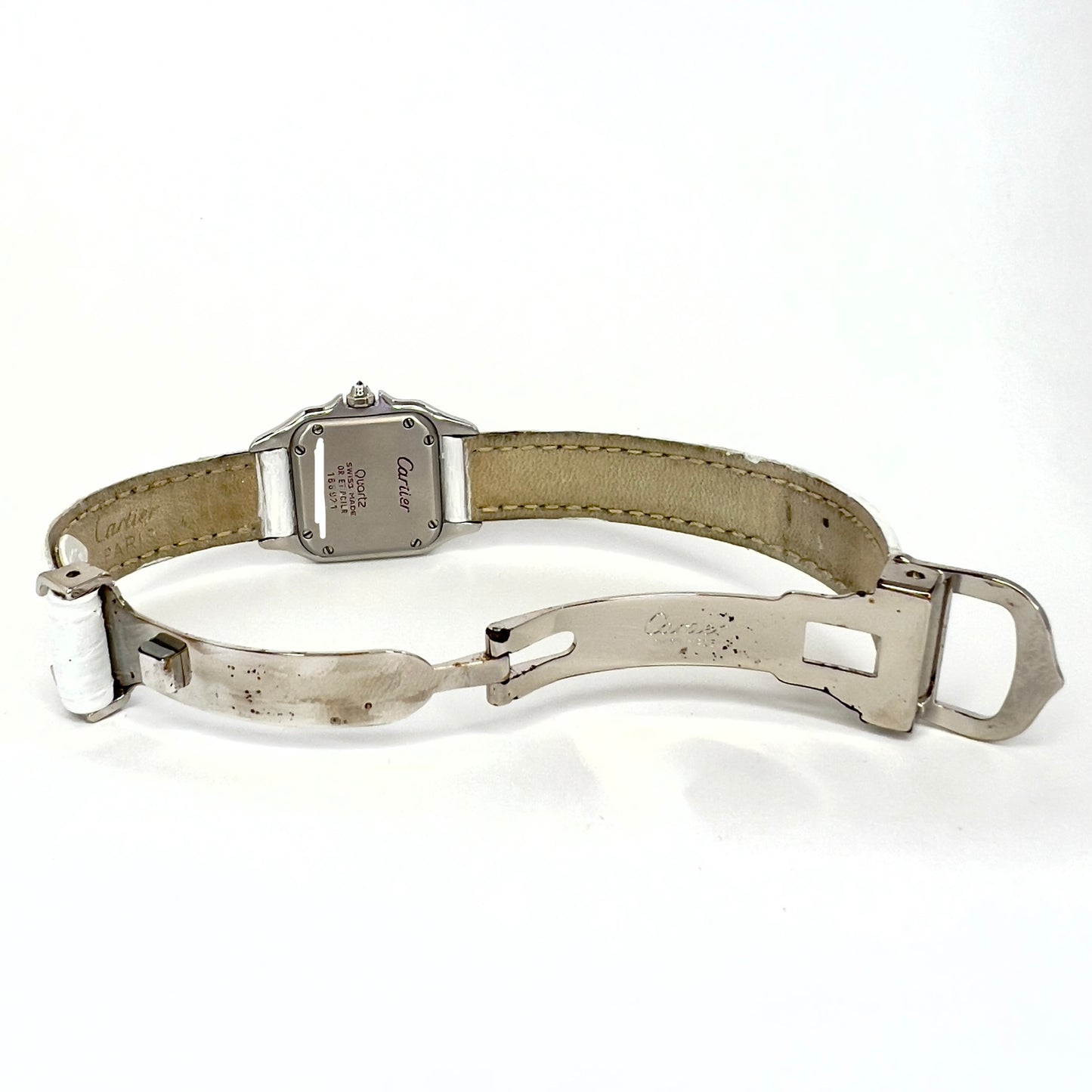 CARTIER PANTHERE 23mm Quartz 2 Tone 0.88TCW DIAMOND Watch White Dial