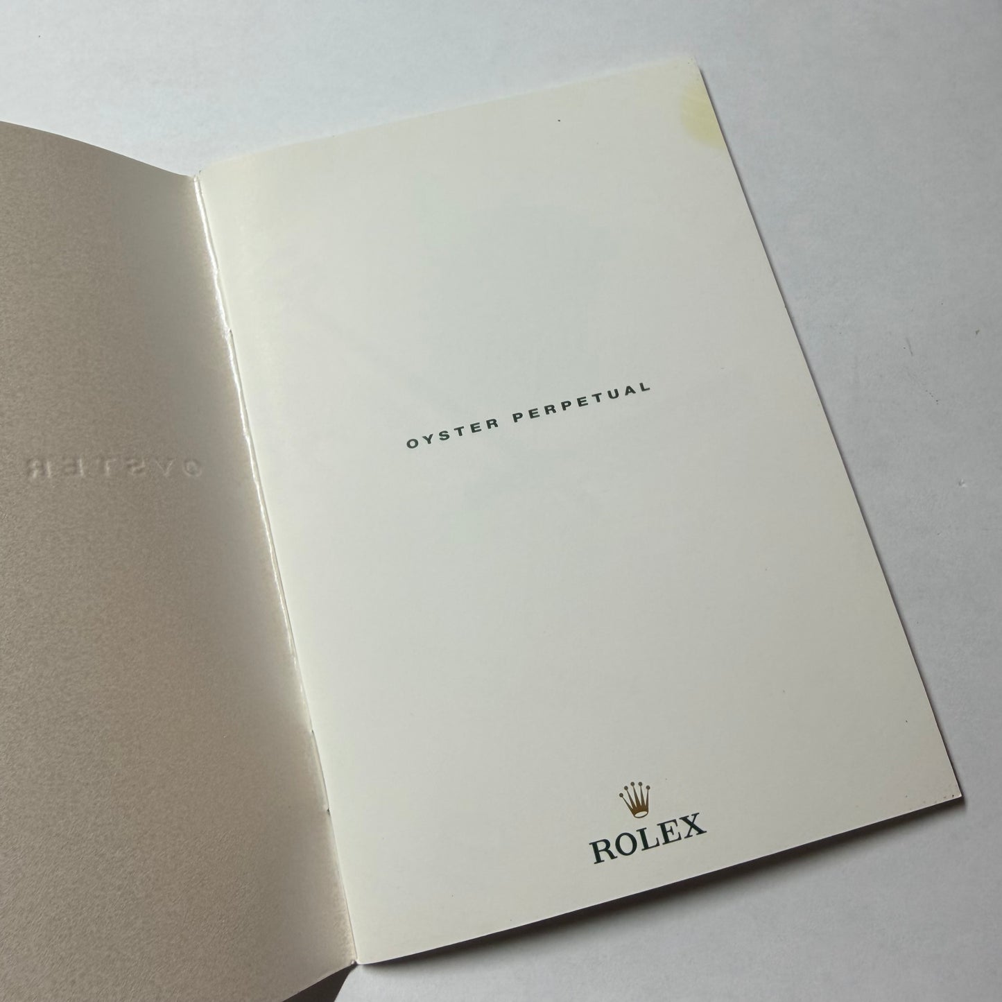 ROLEX Oyster Perpetual Booklet 2006 English