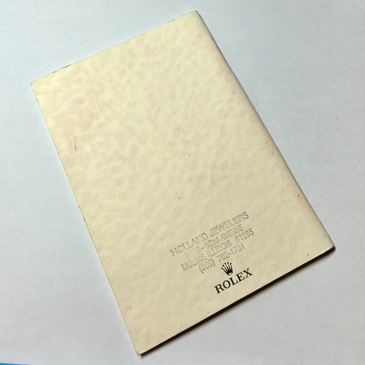 ROLEX Oyster Perpetual Booklet 2003 English