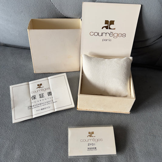 COURREGES Box + Booklets + Outer Box 3.5x3.5x1.75 inches