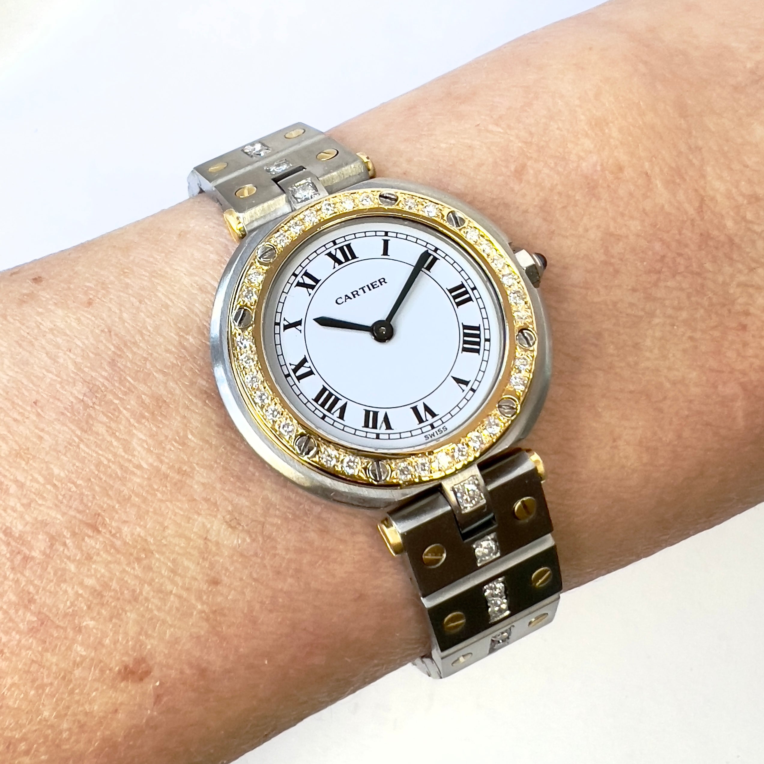 Cartier watch 2 online tone