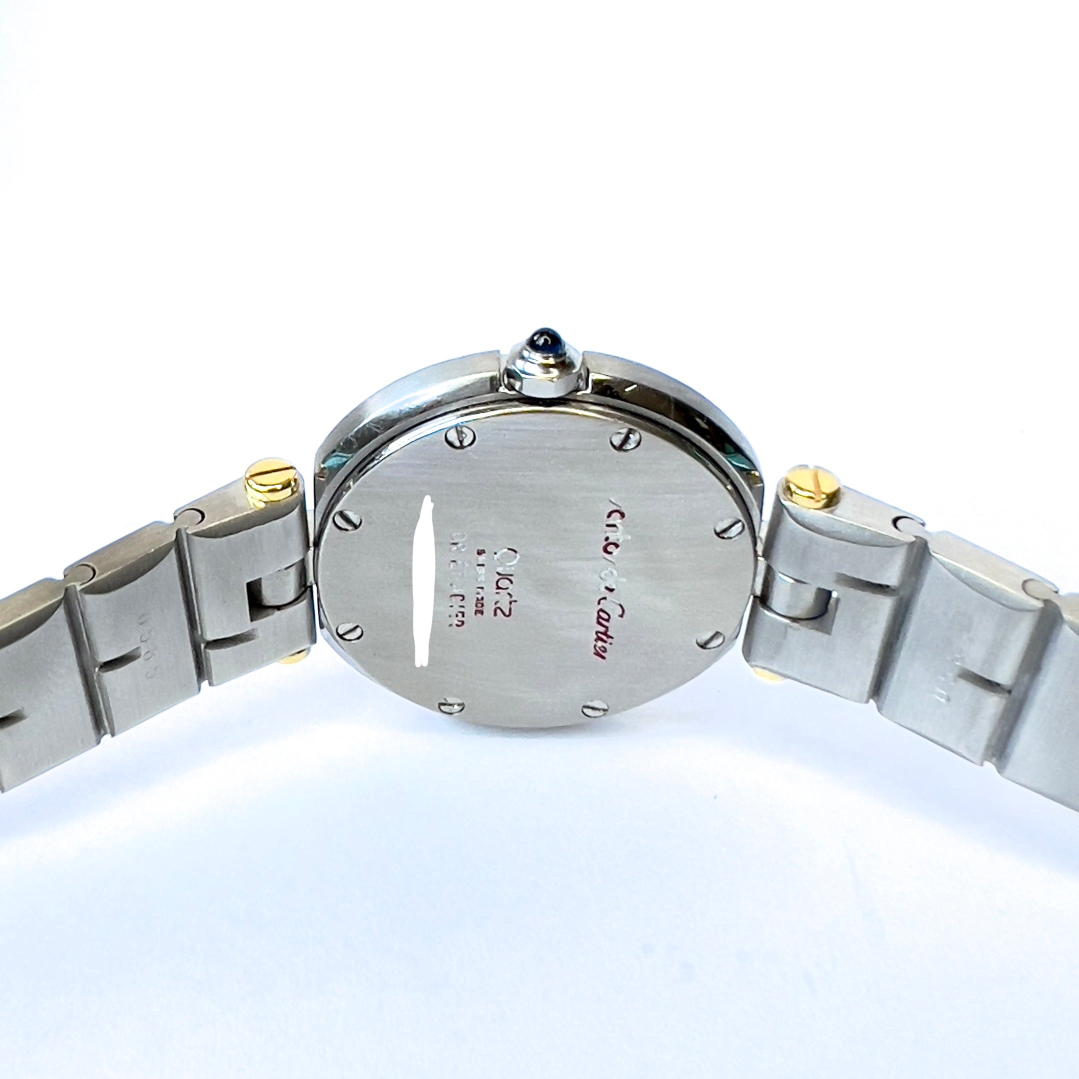 CARTIER SANTOS Ronde 27mm 2 Tone 0.55TCW DIAMOND Watch NATILUXIA