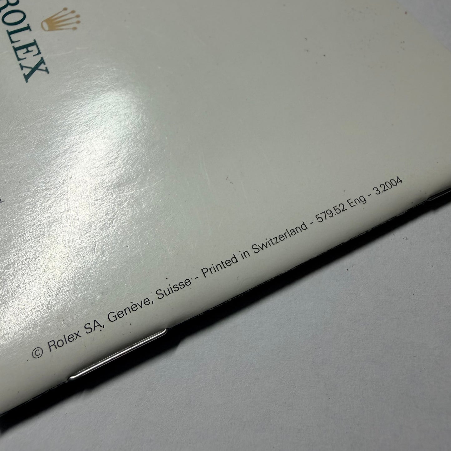 YOUR ROLEX OYSTER Booklet 2004 English