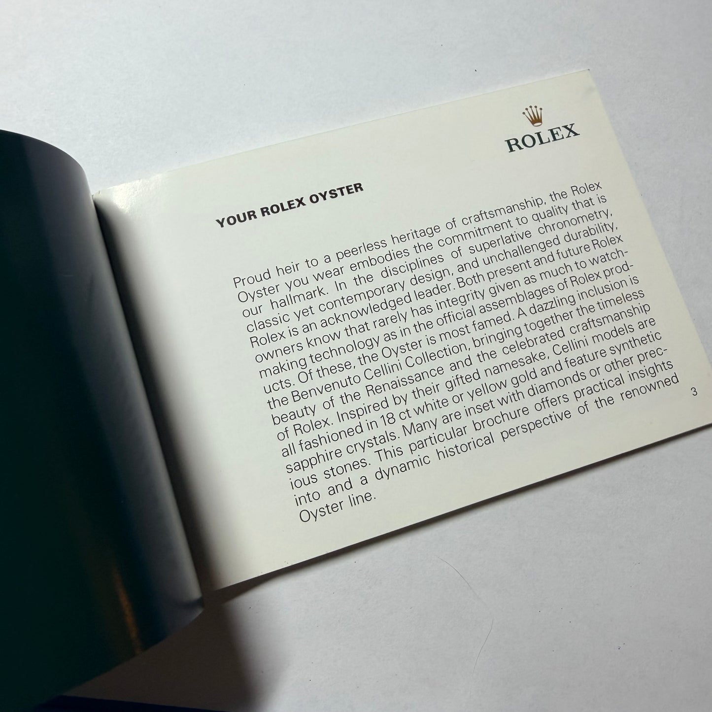 YOUR ROLEX OYSTER Booklet 2004 English