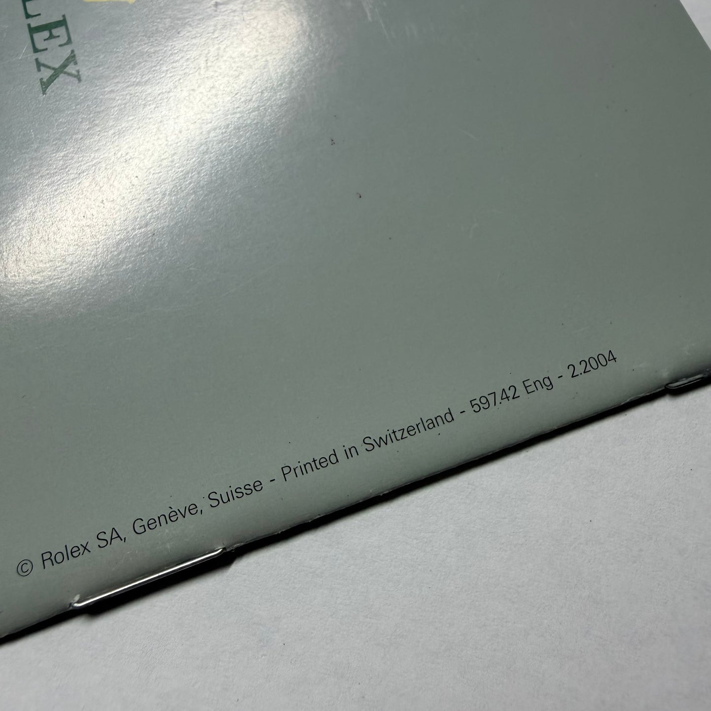 ROLEX Explorer 2004 Booklet/Pamphlet English