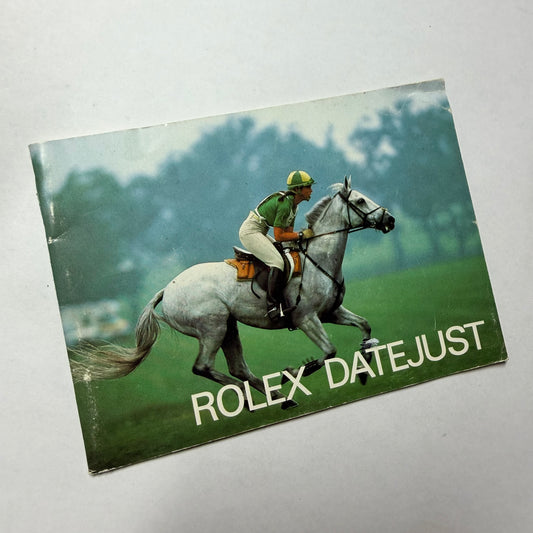ROLEX Datejust 1984 Booklet/Pamphlet English