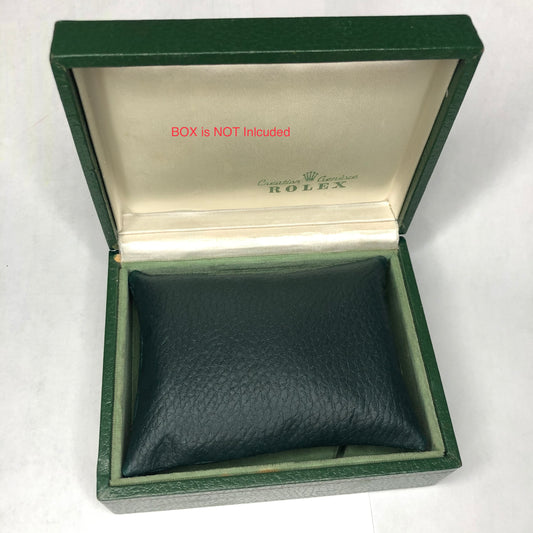 NEW Hand Made Durable Dark Green Faux Leather PILLOW CUSHION fits ROLEX Box