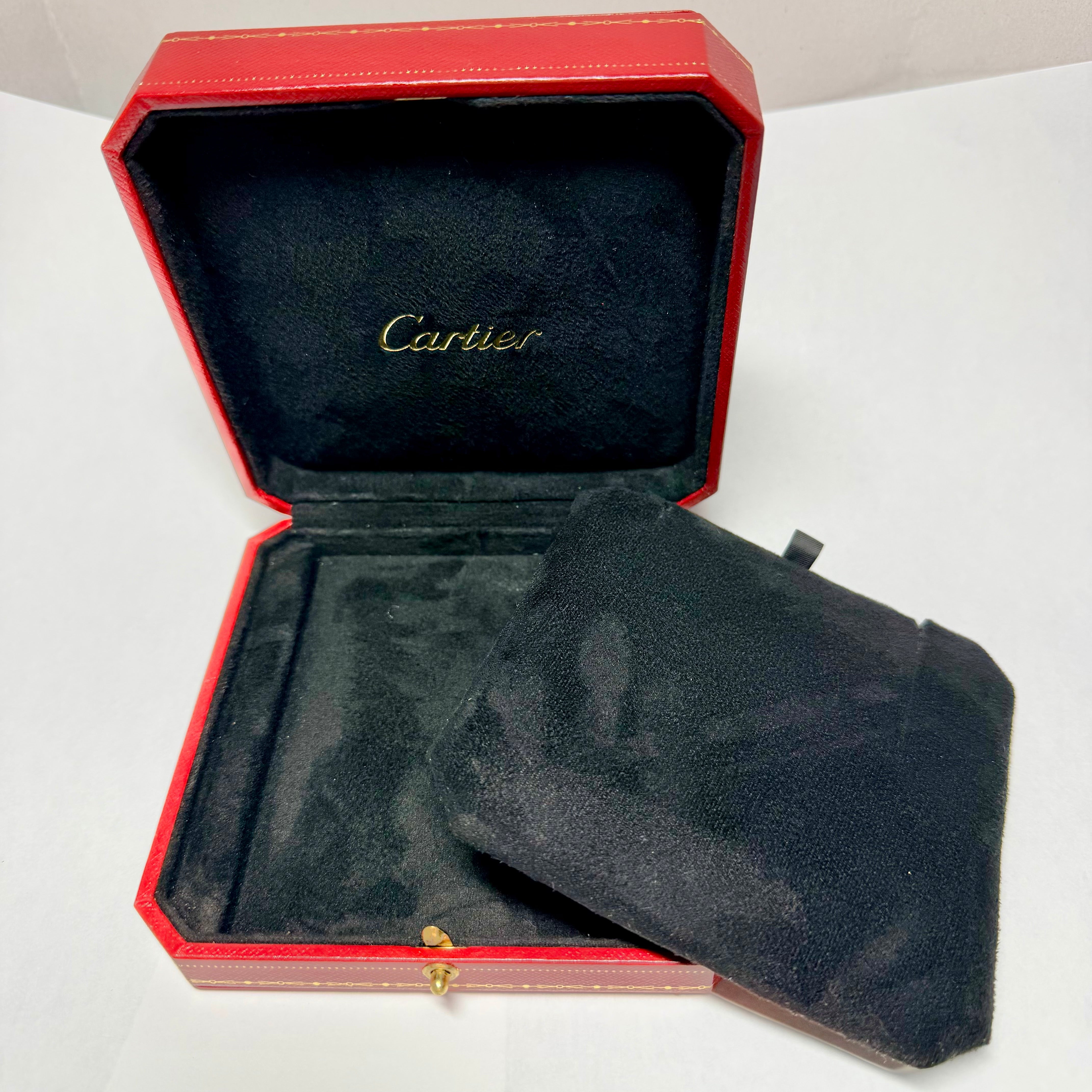 NEW Hand Made Black Inert for CARTIER Necklace/Chain Box 4.80x4