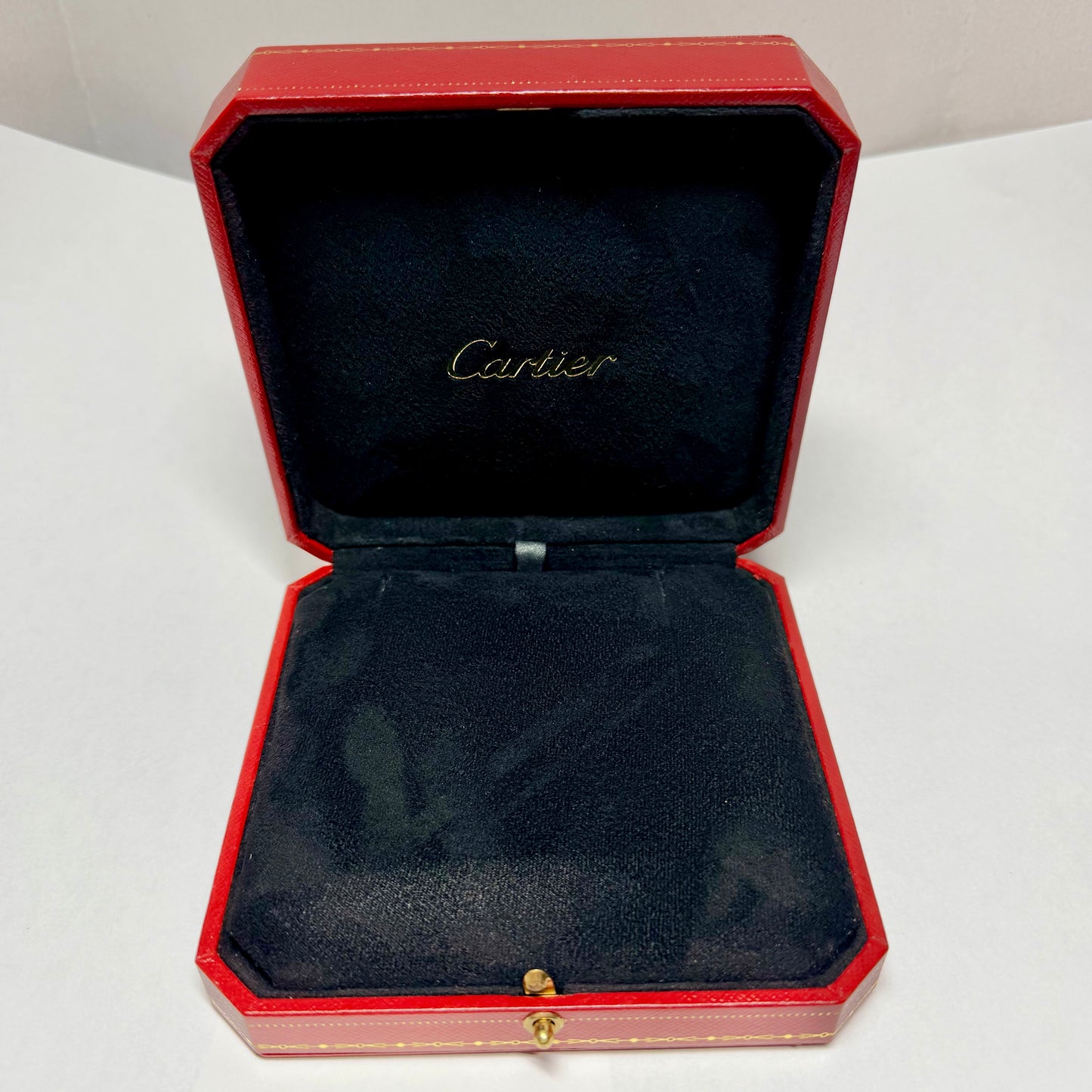 NEW Hand Made Black Inert for CARTIER Necklace/Chain Box 4.80x4.80x1.75 inches