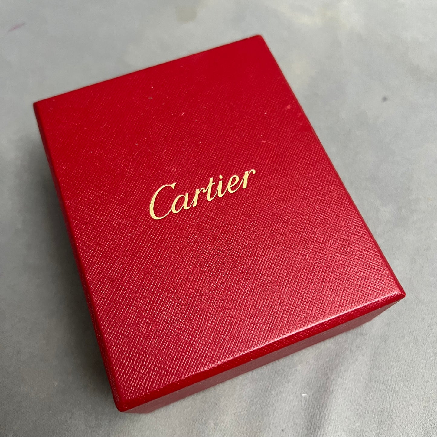 CARTIER Ring Box + Outer Box 4.40x3.60x2 inches