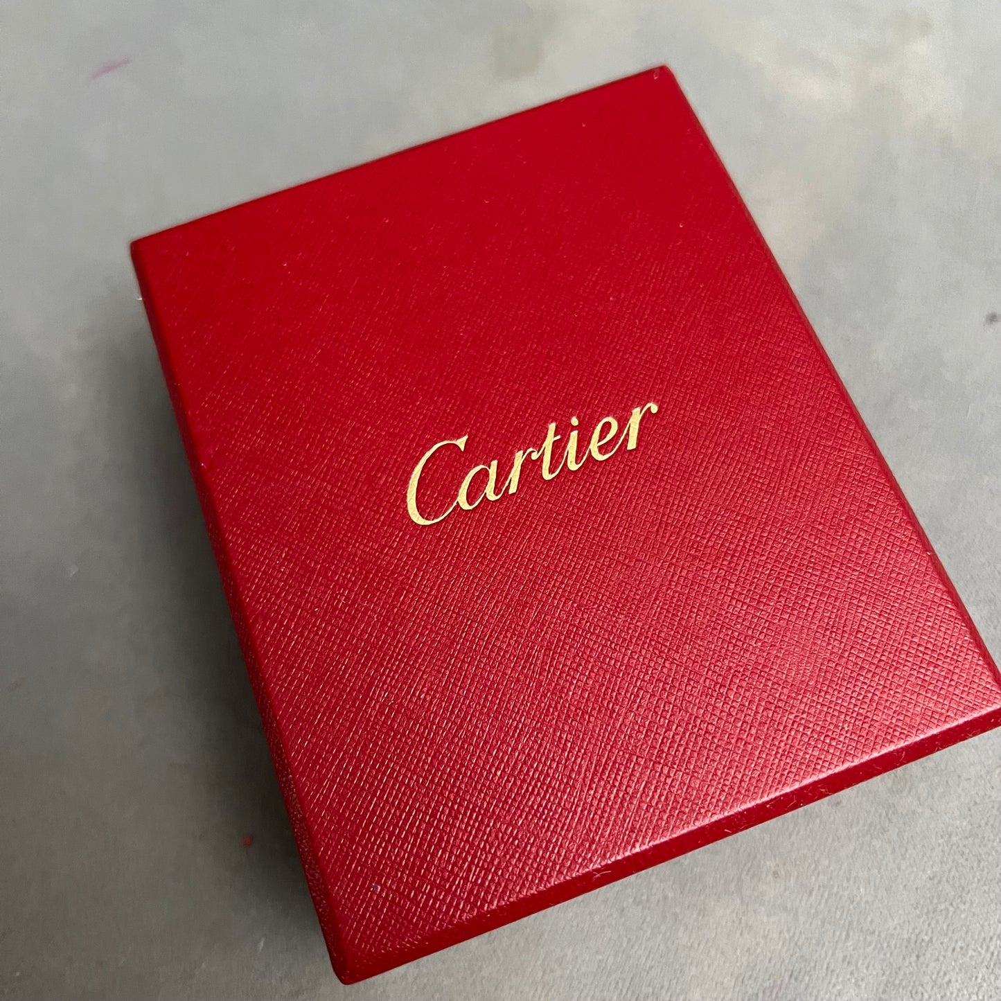 CARTIER Ring Box + Outer Box 4.40x3.60x2 inches